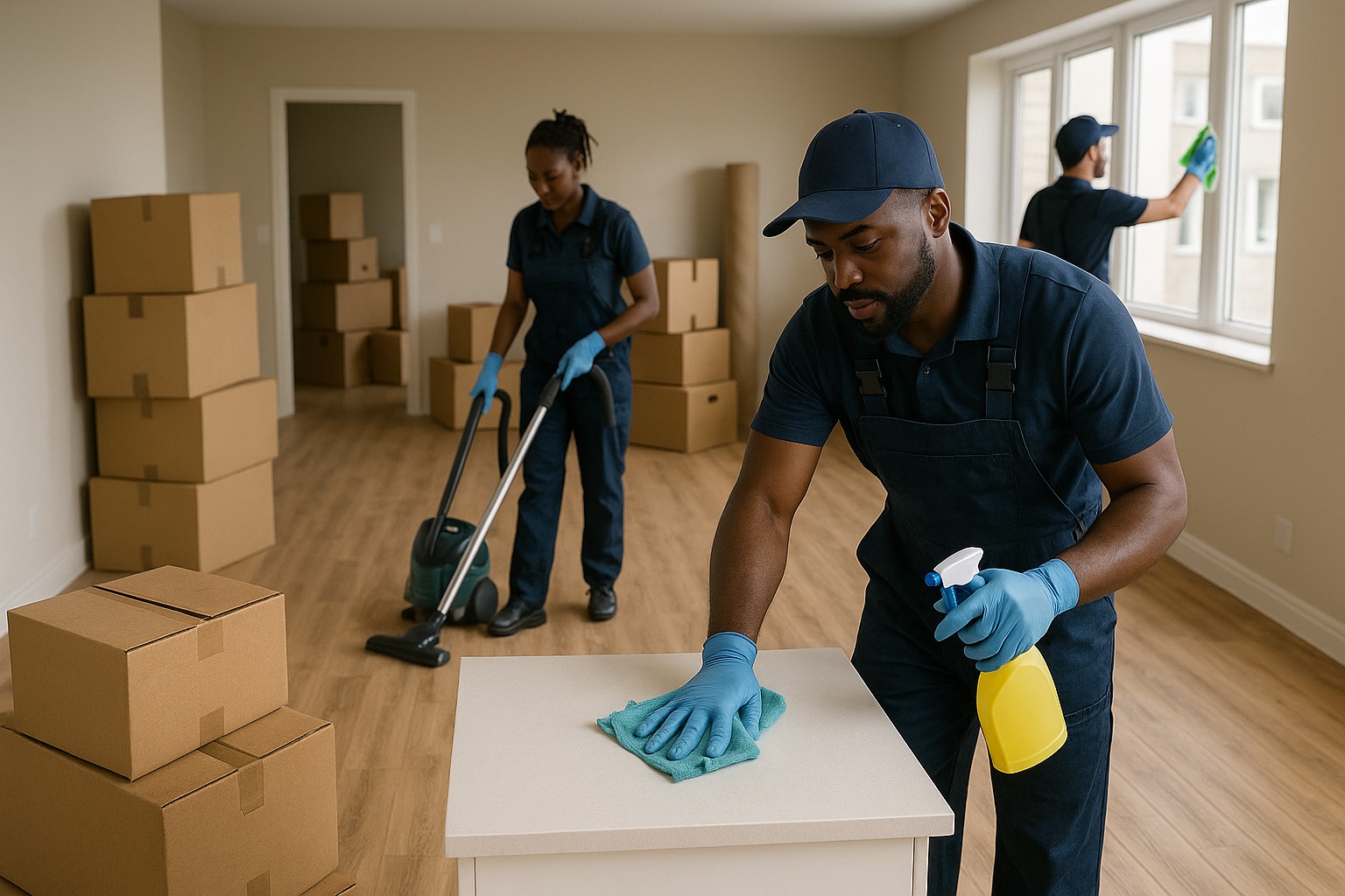 Move-in cleaning service in Hamilton preparing an empty home for new occupants by Yadon Cleaners