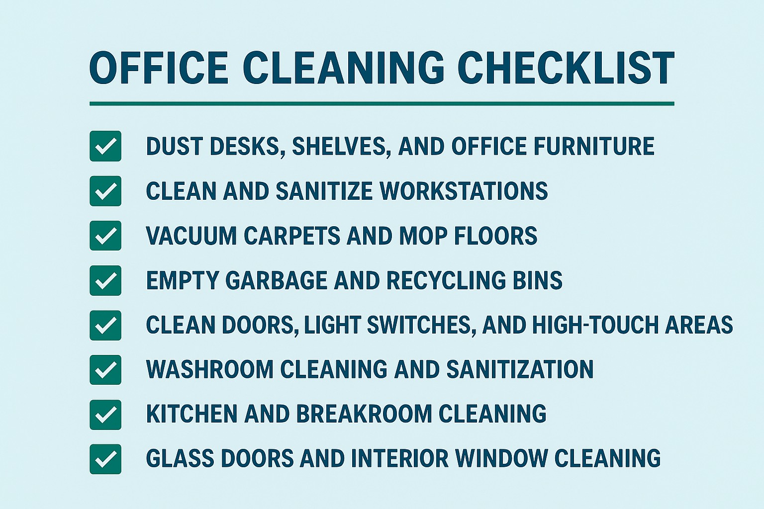 Commercial office cleaning in Hamilton Ontario – sanitized workstations